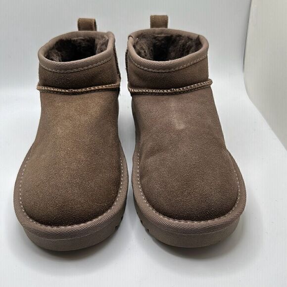 CUSHIONAIRE Women's pull on boot  6.5 TAUPE - Picture 2 of 7